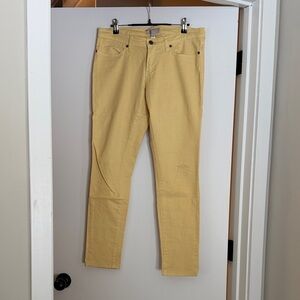 Banana Republic Women's Yellow Skinny Jeans